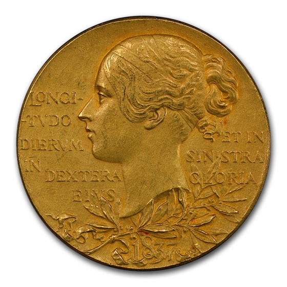 1897 Great Britain Gold Medal Victoria SP-62 PCGS (Matte) 1897 Great Britain Gold Medal Victoria SP-62 PCGS (Matte)